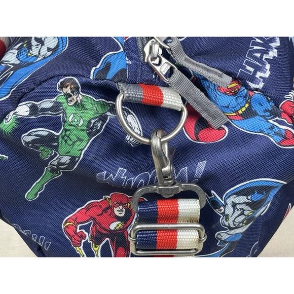 Pottery Barn Kids DC Superhero Duffel Bag Blue Comics Print – Used - Picture 12 of 16